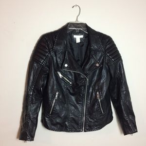 H&M Vegan Leather Moto Jacket